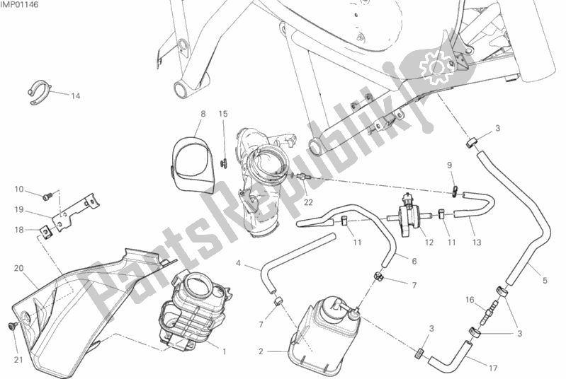 Todas las partes para Filtro De Recipiente de Ducati Scrambler Full Throttle 803 2019